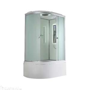 Душевая кабина AvaCan 120x80 D5012RLED с гидромассажем и подсветкой, стекло матовое, профиль хром, правая, правая