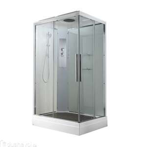 Душевая кабина AvaCan 120x90 K2012 стандартная, стекло прозрачное, профиль хром