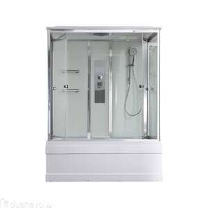 Душевой бокс AvaCan 150x85 V5015 стандартная, стекло прозрачное, профиль хром