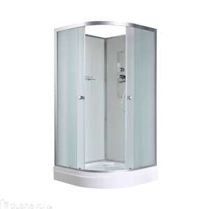 Душевая кабина AvaCan 80x80 D2080N без крыши, стекло матовое, профиль хром