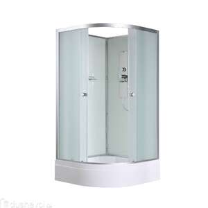 Душевая кабина AvaCan 80x80 D3080N без крыши, стекло матовое, профиль хром