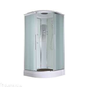 Душевая кабина AvaCan 90x90 EM2090 стандартная, стекло матовое, профиль хром