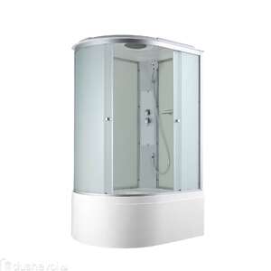 Душевая кабина AvaCan C 120x80 C5012R стандартная, стекло матовое, профиль матовый хром, правая