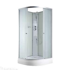 Душевая кабина AvaCan C 90x90 C2090N без крыши, стекло матовое, профиль матовый хром