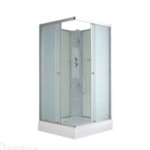 Душевая кабина AvaCan CK 100x100 CK2010N без крыши, стекло матовое, профиль матовый хром