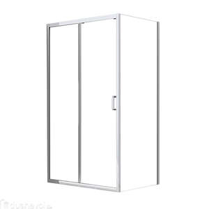Душевой уголок без поддона 120x80 Azario AZ-NAC1131 L 1200, профиль серебро, прозрачное стекло