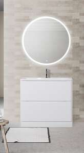 Мебель для ванной комнаты BelBagno ACQUA-1000-2C-PIA-BL Bianco Lucido