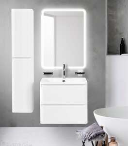 Мебель для ванной комнаты BelBagno Albano 60 см подвесная, 2 ящика, белая