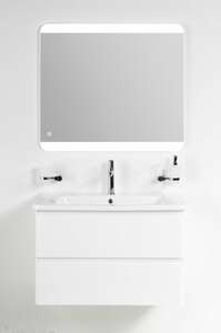 Мебель для ванной комнаты BelBagno Albano-Cer 105 см подвесная, 2 ящика, белая