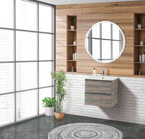 Мебель для ванной комнаты BelBagno Albano-Cer 50 см подвесная, 2 ящика, Pino Scania