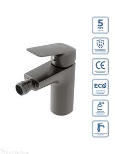Смеситель для биде BelBagno DUE DUE-BD-GM-W0 оружейная сталь