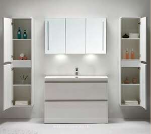 Мебель для ванной комнаты BelBagno Energia-N 120 напольная bianco lucido