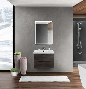 Мебель для ванной комнаты BelBagno Marino-Cer 60 Rovere Nature Grigio