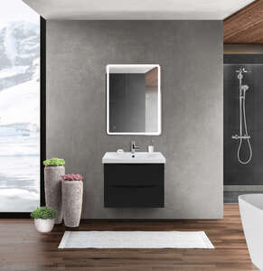 Мебель для ванной комнаты BelBagno Marino-Cer 60 Nero Lucido