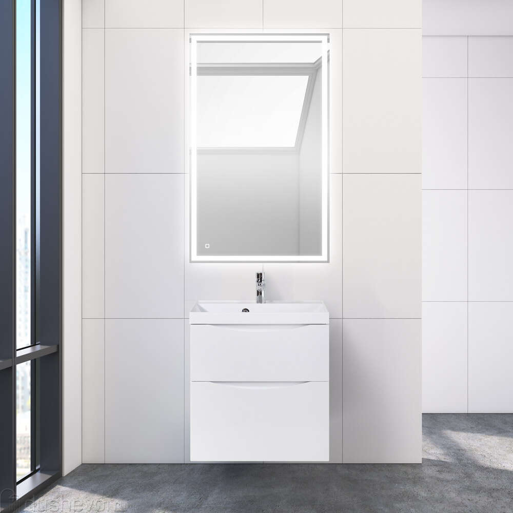 Мебель для ванной комнаты BelBagno Marino-h60 60 см Bianco Lucido купить в  Екатеринбурге - цена 31960 руб в интернет-магазине сантехники Dushevoi.ru