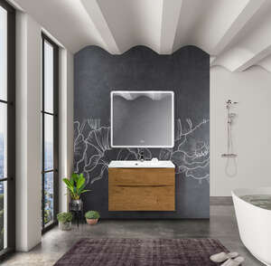 Мебель для ванной комнаты BelBagno Marino-h60 90 см Rovere Nature