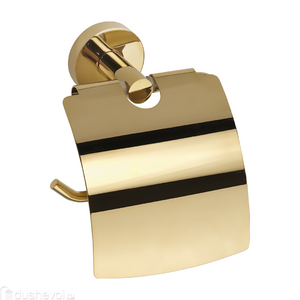Держатель туалетной бумаги с крышкой Bemeta Brilo 161112010 золото