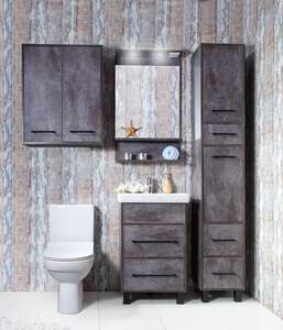 Мебель для ванной комнаты Бриклаер Чили 55 цемент