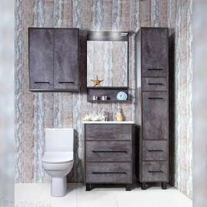 Мебель для ванной комнаты Бриклаер Чили 60 цемент