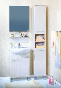 Мебель для ванной комнаты Бриклаер Карибы 50 светлая лиственница