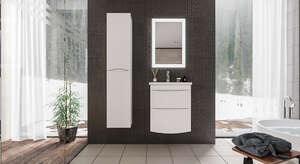Мебель для ванной комнаты Бриклаер Вега 60 см белая