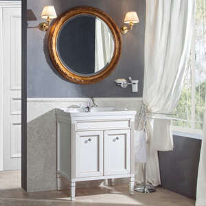 Мебель для ванной комнаты Caprigo Albion 70 c дверцами Blanco Grigio