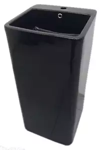 Раковина напольная CeramaLux 40 см P7004LB черная