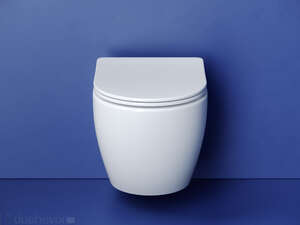 Унитаз подвесной Ceramicanova Metropol CN4002T безободковый, с крышкой микролифт, белый