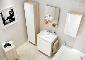 Мебель для ванной комнаты Cersanit Smart 70 белая + ножки