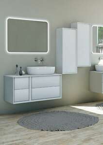 Мебель для ванной комнаты Cezares Bellagio 100 см Bianco Opaco