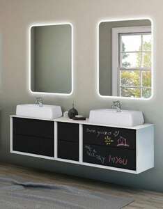 Мебель для ванной комнаты Cezares Bellagio 170 см Grafite