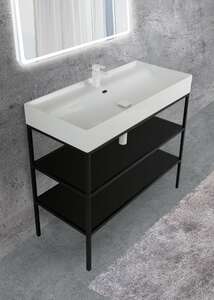 Мебель для ванной комнаты Cezares Cadro напольная, 100 см, двухъярусная