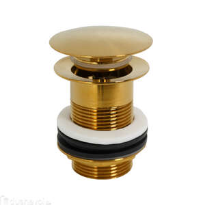 Донный клапан Cezares Eco ECO-SC-BORO брашированное золото, без перелива