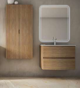 Мебель для ванной комнаты Cezares Elettra 75 см подвесная, коричневая