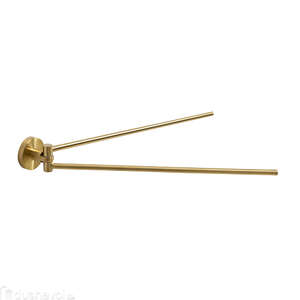 Полотенцедержатель двойной Cezares RELAX RELAX-THD-S-BORO брашированное золото