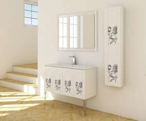 Мебель для ванной комнаты Cezares Rosa 120 Decorato rosa