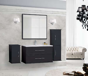 Мебель для ванной комнаты Cezares Tiffany 100 см подвесная, черная