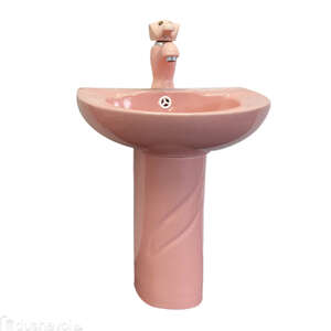 Раковина на пьедестале детская Comforty 0991P/DK-02P/P0991P/01P 42 см, розовая
