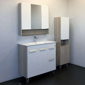 Мебель для ванной комнаты Comforty Клеон 00-00004757 31 см, напольная, белая