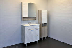Мебель для ванной комнаты Comforty Клеон 00-00004758 76 см, напольная, белая
