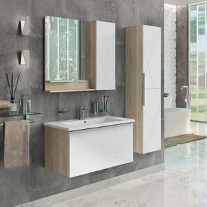 Мебель для ванной комнаты Comforty Мерано 00-00008478 90 см, подвесная, белая