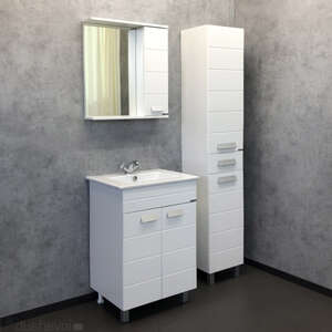 Комплект мебели Comforty Модена 00-00001642 61 см, напольная, белая матовая