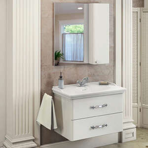 Мебель для ванной комнаты Comforty Неаполь-80 белая