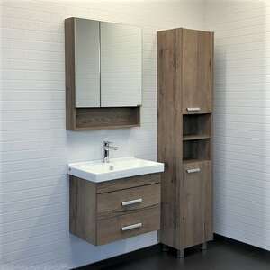 Мебель для ванной комнаты Comforty Никосия 00-00008853 60 см, подвесная, темно-коричневая