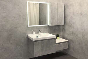 Мебель для ванной комнаты Comforty Осло 00-00000836 80 см, подвесная, серая