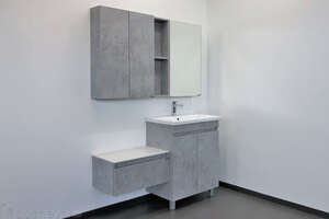 Мебель для ванной комнаты Comforty Осло 00-00006117 70 см, напольная, серая