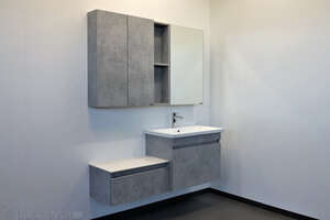 Мебель для ванной комнаты Comforty Осло 00-00006118 70 см, подвесная, серая