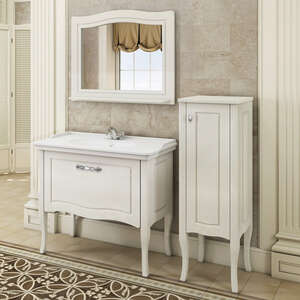 Комплект мебели Comforty Павия-100 белый глянец, напольная
