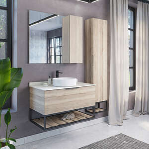 Мебель для ванной комнаты Comforty Порто 00-00009322 90 см, подвесная, белая с белой столешницей