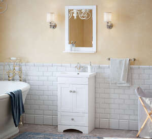 Мебель для ванной комнаты Corozo 50 см Техас напольная, белая